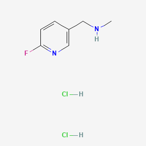 molecular formula C7H11Cl2FN2 B8219924 [(6-Fluoropyridin-3-yl)methyl](methyl)amine dihydrochloride 