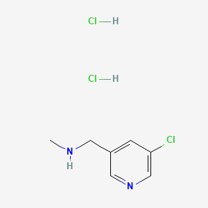 molecular formula C7H11Cl3N2 B8219935 [(5-Chloropyridin-3-yl)methyl](methyl)amine dihydrochloride 