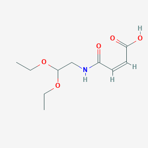 molecular formula C10H17NO5 B8220000 (2Z)-3-[(2,2-diethoxyethyl)carbamoyl]prop-2-enoic acid 