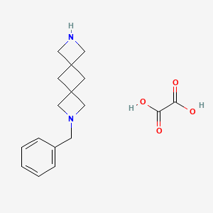 molecular formula C17H22N2O4 B8220007 8-Benzyl-2,8-diazadispiro[3.1.36.14]decane;oxalic acid 