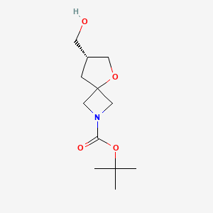molecular formula C12H21NO4 B8220008 Tert-butyl (7R)-7-(hydroxymethyl)-5-oxa-2-azaspiro[3.4]octane-2-carboxylate 