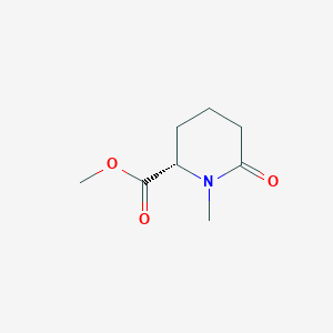 molecular formula C8H13NO3 B8220093 methyl (2S)-1-methyl-6-oxopiperidine-2-carboxylate 