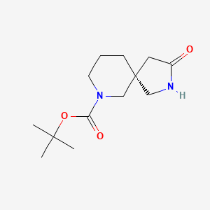 molecular formula C13H22N2O3 B8220101 2,7-Diazaspiro[4.5]decane-7-carboxylic acid, 3-oxo-, 1,1-dimethylethyl ester 