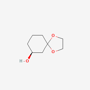 molecular formula C8H14O3 B8220131 (7S)-1,4-dioxaspiro[4.5]decan-7-ol 