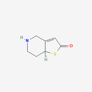 molecular formula C7H9NOS B8220145 (7aS)-5,6,7,7a-tetrahydro-4H-thieno[3,2-c]pyridin-2-one 