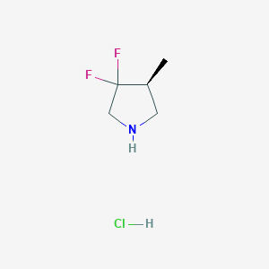 (4S)-3,3-difluoro-4-methylpyrrolidine;hydrochloride