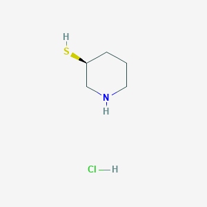 molecular formula C5H12ClNS B8220181 (3S)-piperidine-3-thiol hydrochloride 