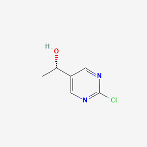molecular formula C6H7ClN2O B8220196 (1S)-1-(2-chloropyrimidin-5-yl)ethanol 