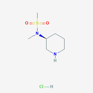 N-methyl-N-[(3S)-piperidin-3-yl]methanesulfonamide;hydrochloride