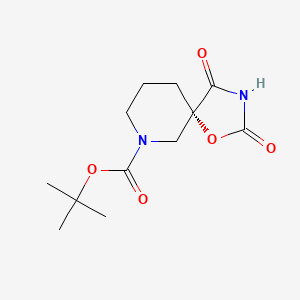 tert-butyl (5S)-2,4-dioxo-1-oxa-3,9-diazaspiro[4.5]decane-9-carboxylate