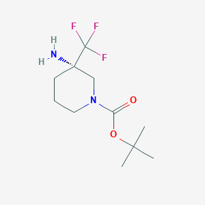 tert-butyl (3S)-3-amino-3-(trifluoromethyl)piperidine-1-carboxylate
