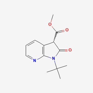 methyl (3S)-1-tert-butyl-2-oxo-3H-pyrrolo[2,3-b]pyridine-3-carboxylate