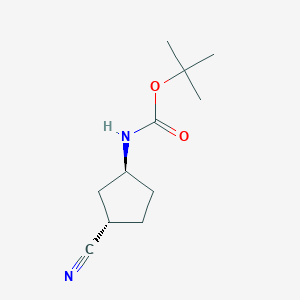 trans-tert-butyl N-(3-cyanocyclopentyl)carbamate