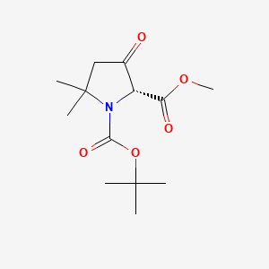 1-O-tert-butyl 2-O-methyl (2R)-5,5-dimethyl-3-oxopyrrolidine-1,2-dicarboxylate