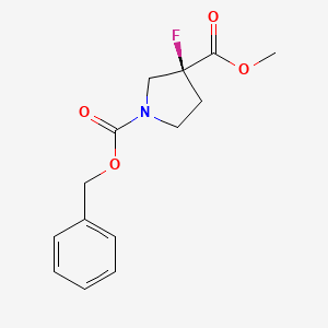 1-O-benzyl 3-O-methyl (3S)-3-fluoropyrrolidine-1,3-dicarboxylate