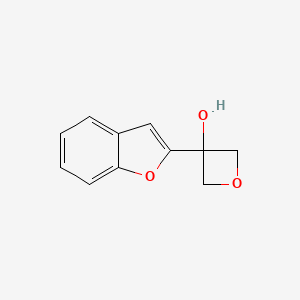 molecular formula C11H10O3 B8220515 3-(1-Benzofuran-2-yl)oxetan-3-ol 