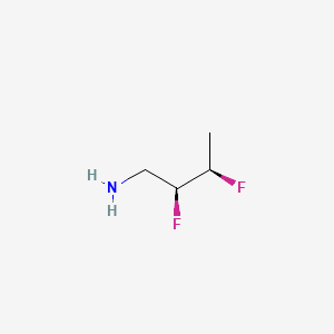 molecular formula C4H9F2N B8220620 (2S,3R)-2,3-difluorobutan-1-amine 