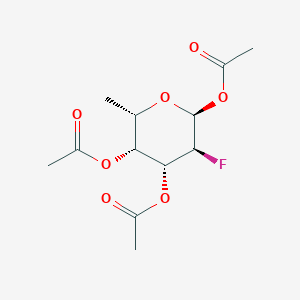 molecular formula C12H17FO7 B8220779 [(2S,3R,4R,5S,6S)-4,6-diacetyloxy-5-fluoro-2-methyloxan-3-yl] acetate 