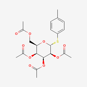 molecular formula C21H26O9S B8220828 [(2R,3S,4S,5S,6R)-3,4,5-triacetyloxy-6-(4-methylphenyl)sulfanyloxan-2-yl]methyl acetate 