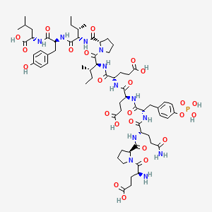 molecular formula C66H97N12O24P B8220887 H-Glu-Pro-Gln-Tyr(PO3H2)-Glu-Glu-Ile-Pro-Ile-Tyr-Leu-OH 
