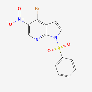 4-Bromo-5-nitro-1-(phenylsulfonyl)-1H-pyrrolo[2,3-b]pyridine