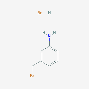 molecular formula C7H9Br2N B8220922 m-Toluidine, a-bromo-, hydrobromide 