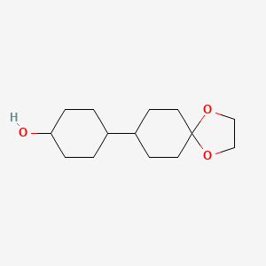 4-(1,4-Dioxaspiro[4.5]decan-8-yl)cyclohexan-1-ol