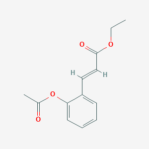molecular formula C13H14O4 B8221023 2-Acetoxycinnamic acid ethyl ester 
