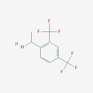 molecular formula C10H8F6O B8221032 1-(2,4-Bis(trifluoromethyl)phenyl)ethanol 