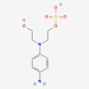 molecular formula C10H16N2O5S B8221067 2-[4-amino-N-(2-hydroxyethyl)anilino]ethyl hydrogen sulfate 