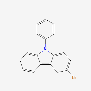 molecular formula C18H14BrN B8221076 6-Bromo-9-phenyl-2,5-dihydrocarbazole 