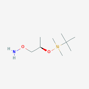 molecular formula C9H23NO2Si B8221081 (R)-O-(2-(tert-butyldimethylsilyloxy)propyl)hydroxylamine CAS No. 847609-90-9