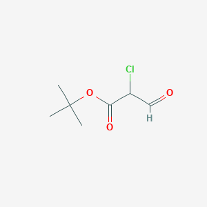molecular formula C7H11ClO3 B8221095 Tert-butyl 2-chloro-3-oxopropanoate 