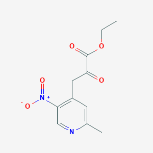 3-(2-Methyl-5-nitropyridin-4-yl)-2-oxopropionic acid ethyl ester