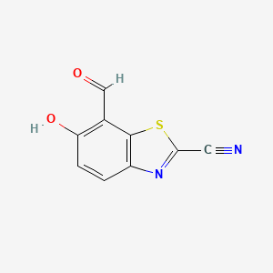 7-Formyl-6-hydroxybenzothiazole-2-carbonitrile