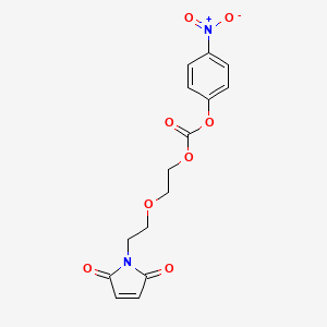 molecular formula C15H14N2O8 B8221166 2-[2-(2,5-Dioxo-2,5-dihydro-1-pyrrolyl)ethoxy]ethyl (4-nitrophenyl) Carbonate CAS No. 1345681-74-4