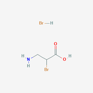 molecular formula C3H7Br2NO2 B8221176 3-Amino-2-bromopropanoic Acid Hydrobromide 