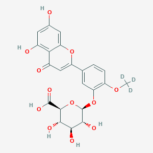 molecular formula C22H20O12 B8221215 Diosmetin 3-O-beta-D-glucuronide-d3 