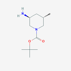 molecular formula C11H22N2O2 B8221330 tert-Butyl (3S,5S)-3-amino-5-methylpiperidine-1-carboxylate 