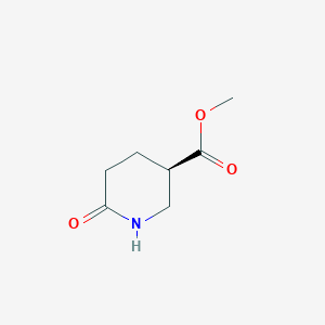 molecular formula C7H11NO3 B8221340 (R)-methyl 6-oxopiperidine-3-carboxylate 