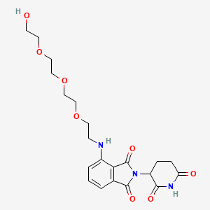 molecular formula C21H27N3O8 B8221347 Thalidomide-NH-C2-PEG3-OH 