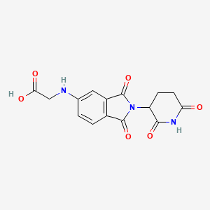 molecular formula C15H13N3O6 B8221352 Thalidomide-5-NH2-CH2-COOH 