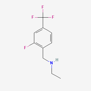 molecular formula C10H11F4N B8221367 N-(2-Fluoro-4-(trifluoromethyl)benzyl)ethanamine 