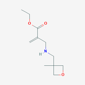 molecular formula C11H19NO3 B8221424 Ethyl 2-({[(3-methyloxetan-3-yl)methyl]amino}methyl)prop-2-enoate 