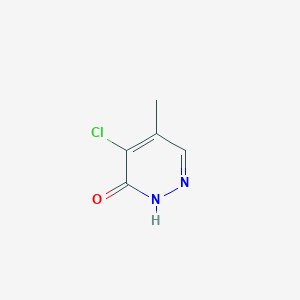 molecular formula C5H5ClN2O B8221482 4-Chloro-5-methyl-2,3-dihydropyridazin-3-one 