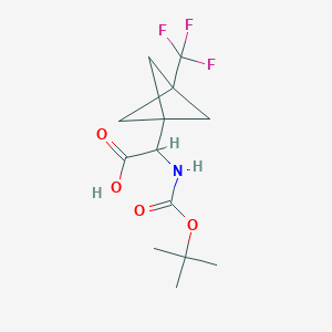 2-{[(Tert-butoxy)carbonyl]amino}-2-[3-(trifluoromethyl)bicyclo[1.1.1]pentan-1-yl]acetic acid