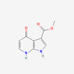 molecular formula C9H8N2O3 B8221534 methyl 4-hydroxy-1H-pyrrolo[2,3-b]pyridine-3-carboxylate 