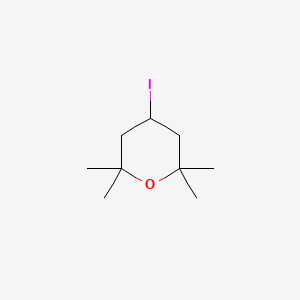molecular formula C9H17IO B8221547 4-Iodo-2,2,6,6-tetramethyloxane CAS No. 1638768-38-3
