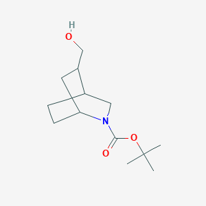 molecular formula C13H23NO3 B8221550 Tert-butyl 5-(hydroxymethyl)-2-azabicyclo[2.2.2]octane-2-carboxylate 
