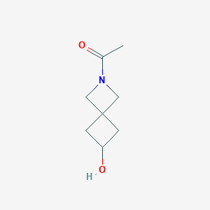 1-(6-Hydroxy-2-azaspiro[3.3]heptan-2-yl)ethan-1-one